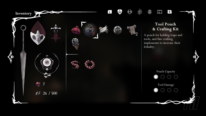Items and tools in underground chambers with crafting interface